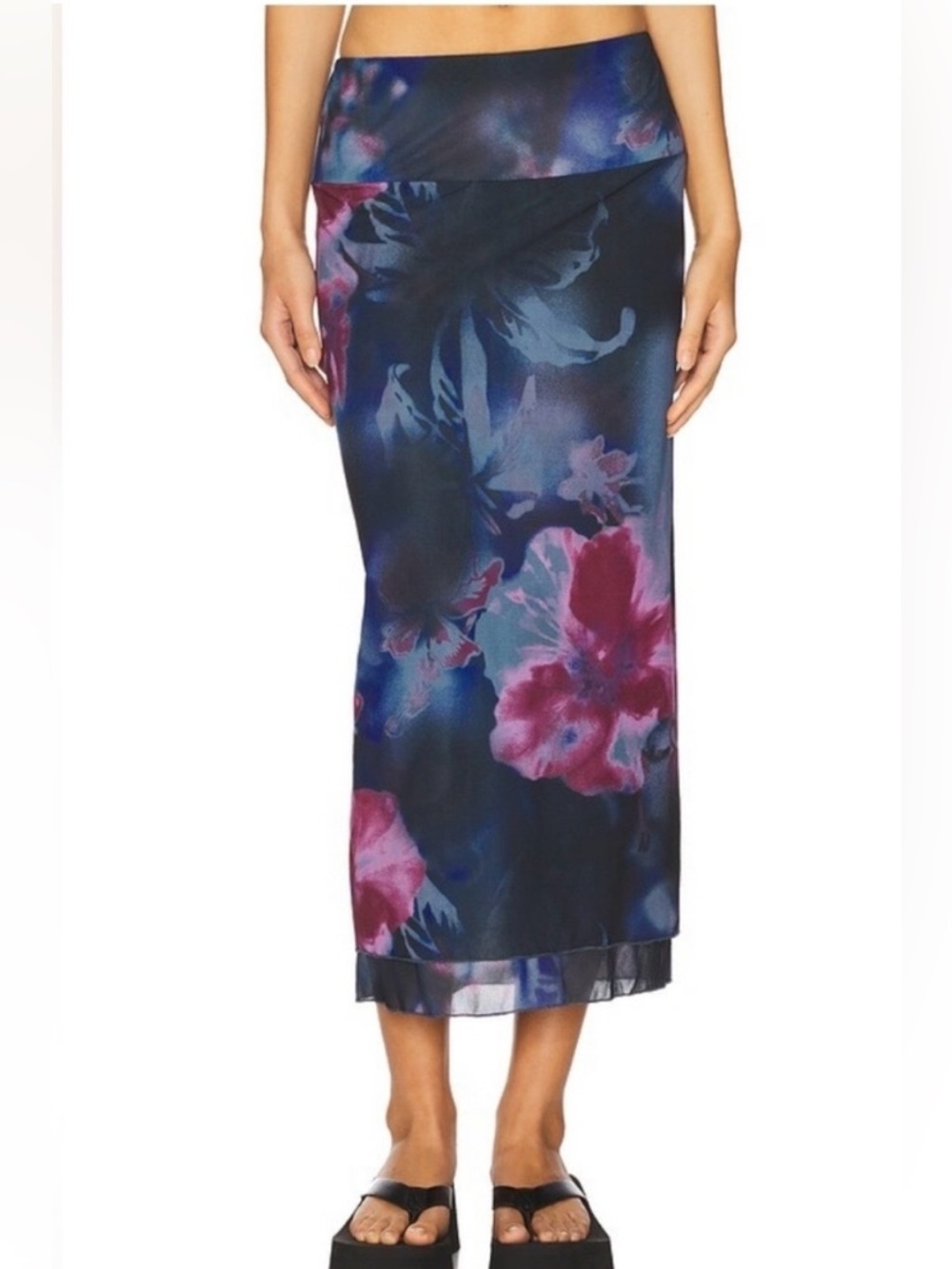Medium FP Sunset Mesh Floral Skirt